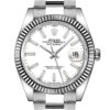 Rolex Datejust 41 White Dial Gold Steel Men's Watch M126334-0009