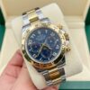 Rolex Daytona Steel Yellow Gold Blue Racing Dial Mens Watch 116523