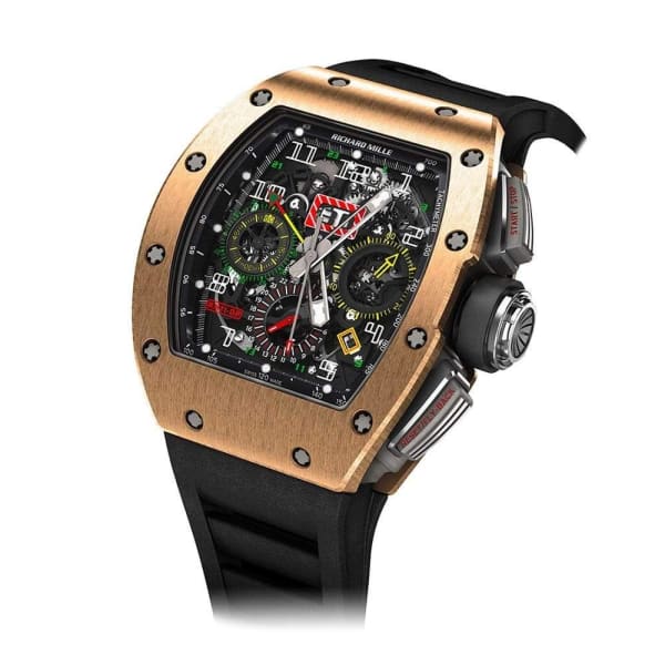 ????????Best selling specials????????-RICHARD MILLE RM 11-02 Automatic Flyback Chronograph Dual Time Zone Rose Gold