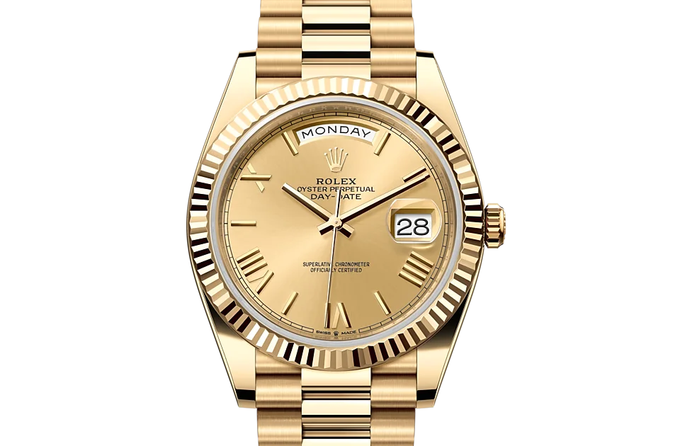 Rolex Day-Date 40mm Yellow Gold Champagne Dial 228238-0003