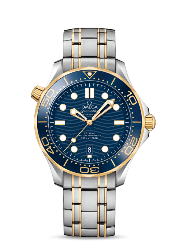 Seamaster Diver 300m Blue yellow gold 42mm