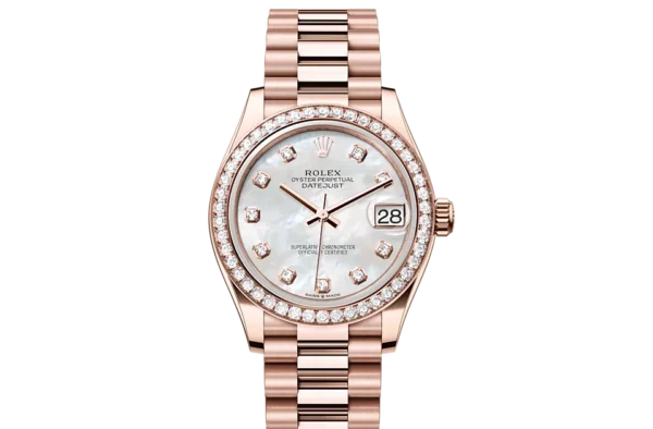 Rolex Datejust 31mm 278275-0016 Rose Gold Automatic Mother Of Pearl Dial Oyster