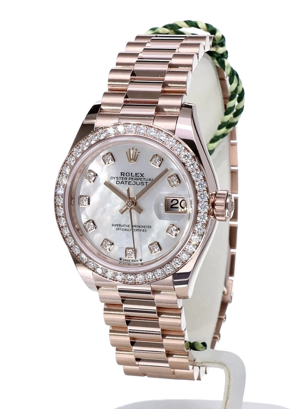 Rolex Datejust 31mm 278275-0016 Rose Gold Automatic Mother Of Pearl Dial Oyster