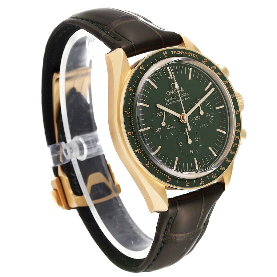 OMEGA Speedmaster Moonwatch Moonshine Gold Automatic Chronometer Green Dial Men’s Watch 310.63.42.50.10.001