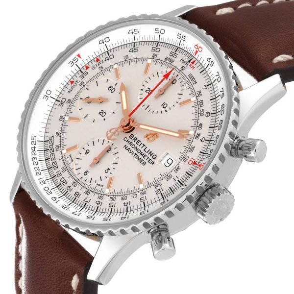 Breitling Navitimer Heritage Silver Dial Steel Mens Watch A13324121G1X1