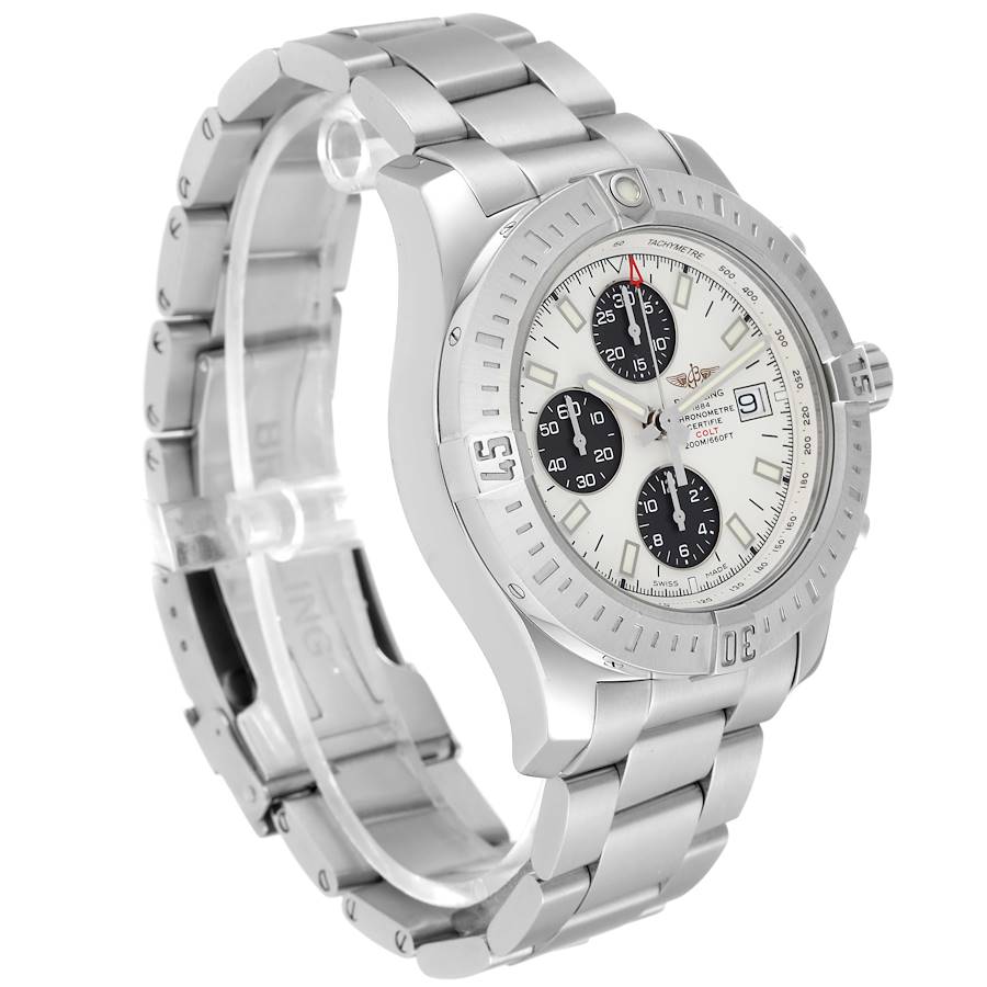 Breitling Colt Automatic Chronograph White Dial Watch A13388