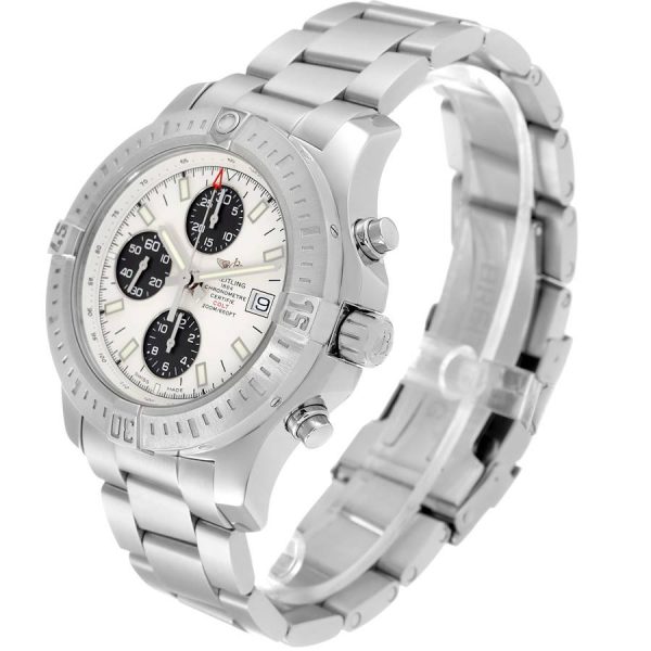 Breitling Colt Automatic Chronograph White Dial Watch A13388