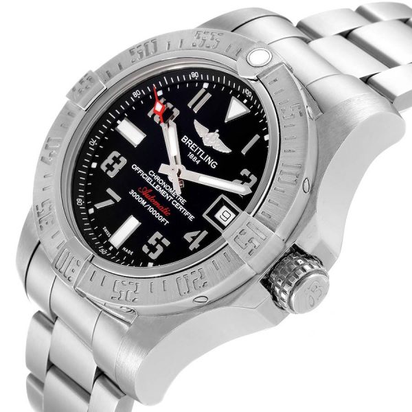 Breitling Aeromarine Avenger II 45 Seawolf Steel Mens Watch A17331101B2A1