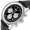 Breitling Navitimer 01 Black Dial Steel Mens Watch AB0121