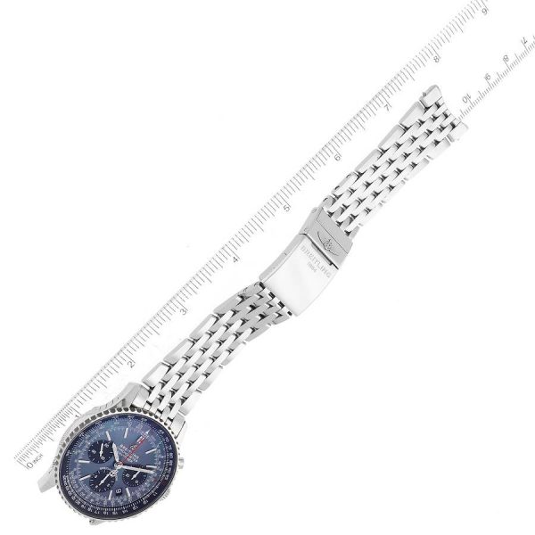 Breitling Navitimer 01 Blue Mother of Pearl Dial Steel Mens Watch AB0121