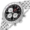 Breitling Navitimer B01 Black Dial Steel Mens Watch AB0138211B1A1