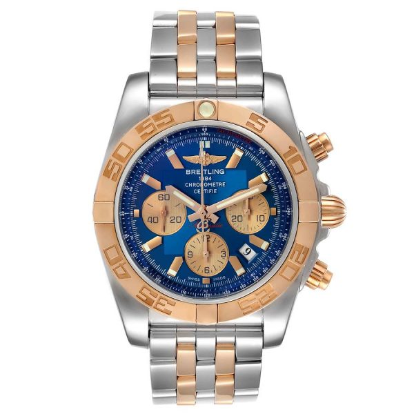 Breitling Chronomat Evolution Steel Rose Gold Mens Watch CB011012.C790