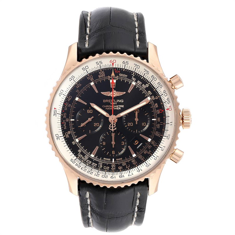 Breitling Navitimer Rose Gold Limited Edition Mens Watch RB0127E6.BF16.760P