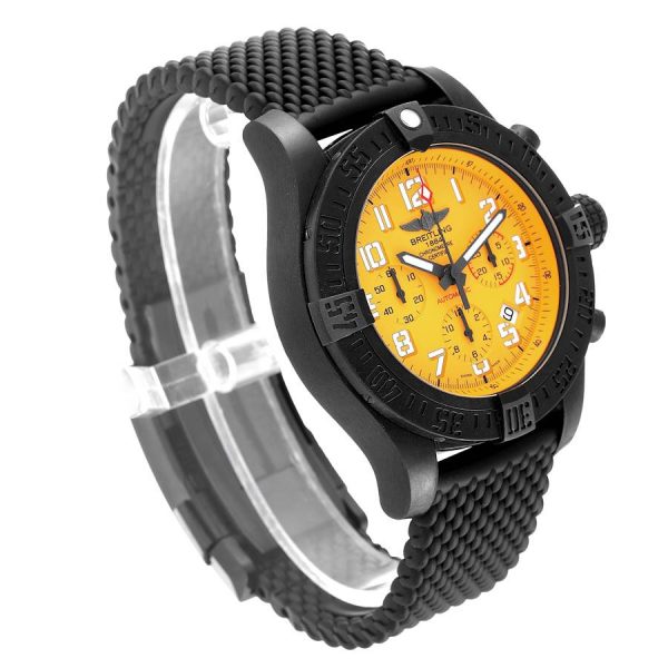 Breitling Avenger Hurricane 12H 45mm Yellow Dial Mens Watch XB0180