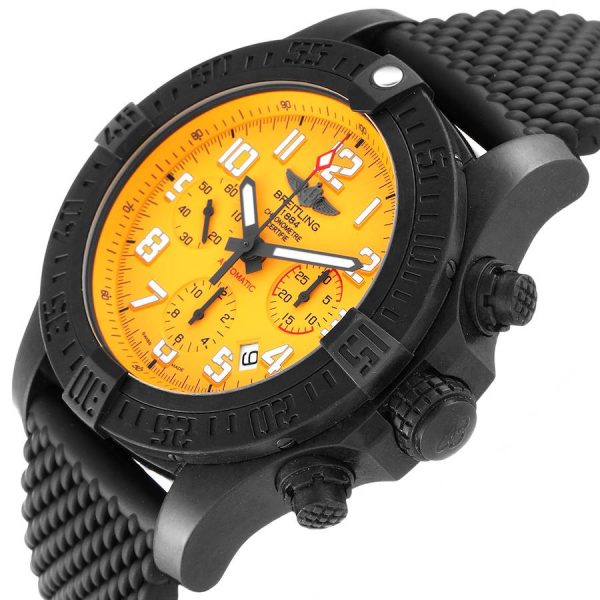 Breitling Avenger Hurricane 12H 45mm Yellow Dial Mens Watch XB0180